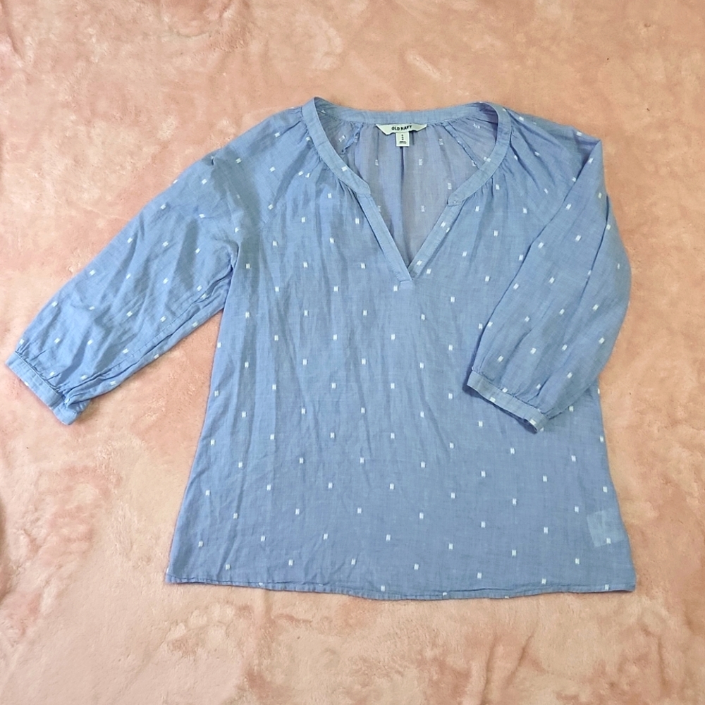Old Navy Sizd M Linen Blouse